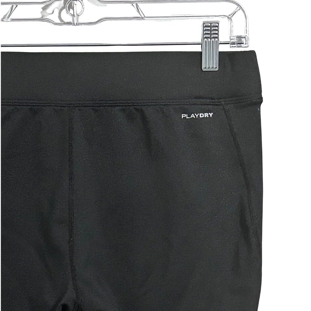 Reebok Women's Basic Play Dry Capri Leggings Solid‎ Black Size Large - Picture 4 of 8